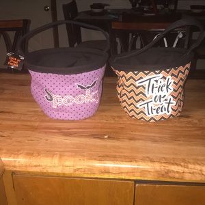 Halloween fabric buckets 🎃 👻